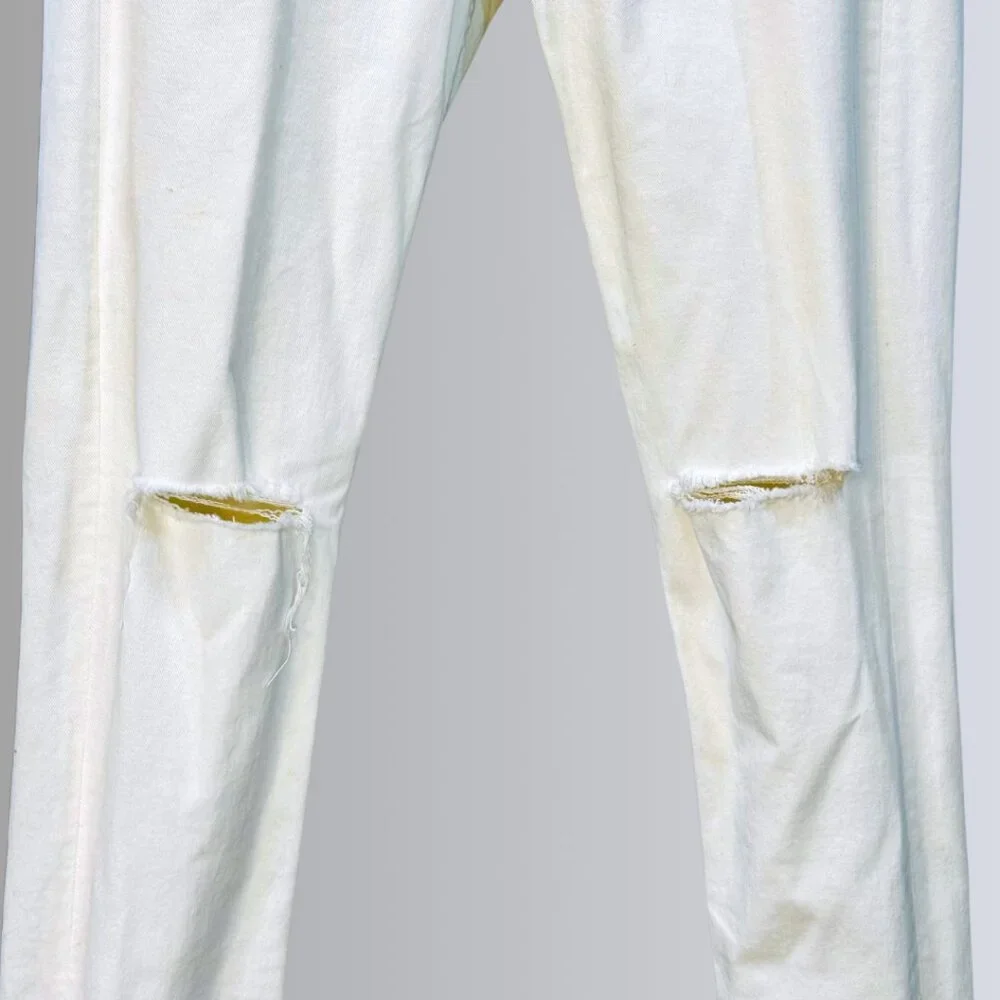 rag & bone Men's White Extra-Slim Jeans - 32
